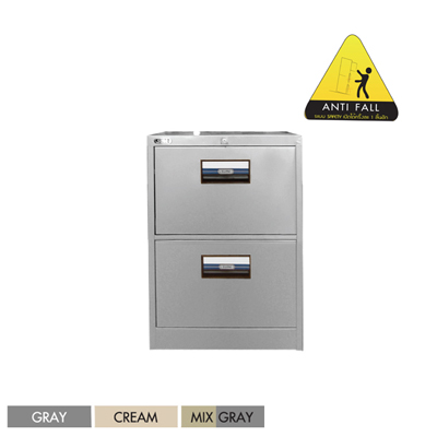 92028::FC-202::A Sure steel cabinet with 2 drawers. Dimension (WxDxH) cm : 46.1x62x71 Metal Cabinets