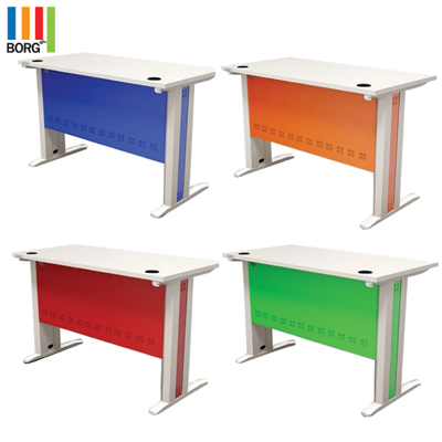 59032::CDK-1200::A Sure steel table. Dimension (WxDxH) cm : 120x60x75. Available in Orange, Green, Blue and Red Metal Tables