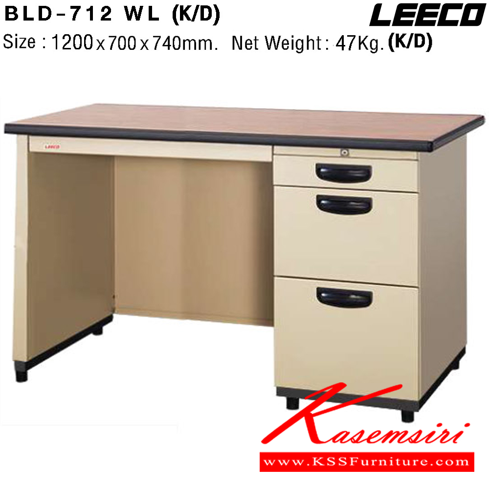 67053::BLD-712::โต๊ะทำงานเหล็ก 1.2 เมตร  เหล็กหนา 0.6 มม. ขนาด W1200xD700xH740 มม.  Knockdown ถอดประกอบได้ น้ำหนัก 47 kg แผ่นTOP BLD ลีโก้ โต๊ะทำงานเหล็ก