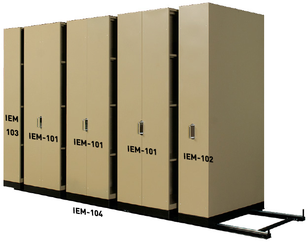 41008::IEM-100(915)::ตู้เอกสารระบบรางเลื่อน LUCKY รุ่น IEM-100 ( แบบมือผลัก) ขนาด ก4800xล915xส2006 มม. 