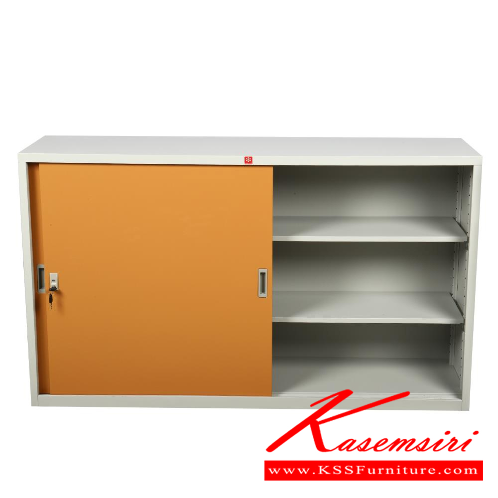 54008::KSS-150-EG(น้ำตาล)::ตู้เอกสารเหล็ก บานเลื่อนทึบ 5ฟุต EG(น้ำตาล) ขนาด 1498x408x877 มม. (กxลxส) ลัคกี้เวิลด์ ตู้เอกสารเหล็ก ลัคกี้เวิลด์ ตู้เอกสารเหล็ก