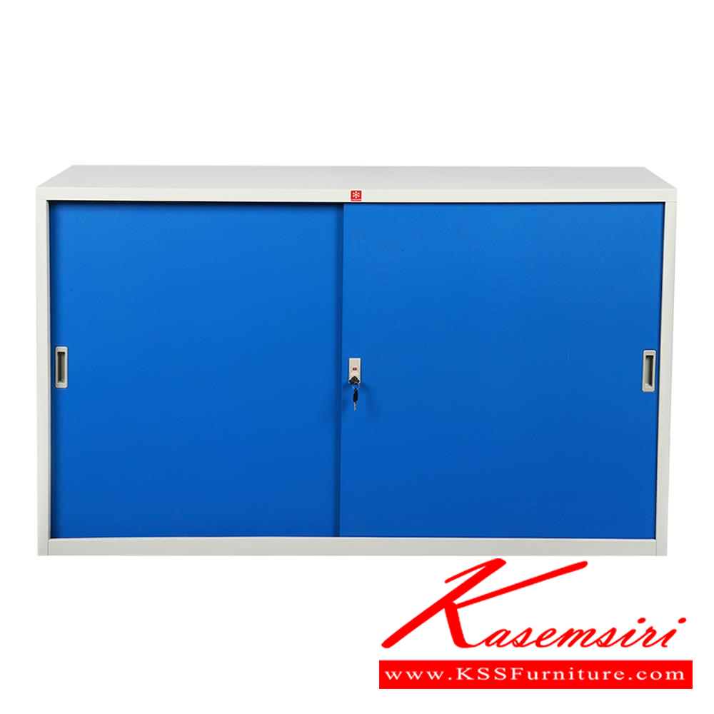 01098::KSS-150-RG(น้ำเงิน)::ตู้เอกสารเหล็ก บานเลื่อนทึบ 5ฟุต RG(น้ำเงิน) ขนาด 1498x408x877 มม. (กxลxส) ลัคกี้เวิลด์ ตู้เอกสารเหล็ก ลัคกี้เวิลด์ ตู้เอกสารเหล็ก