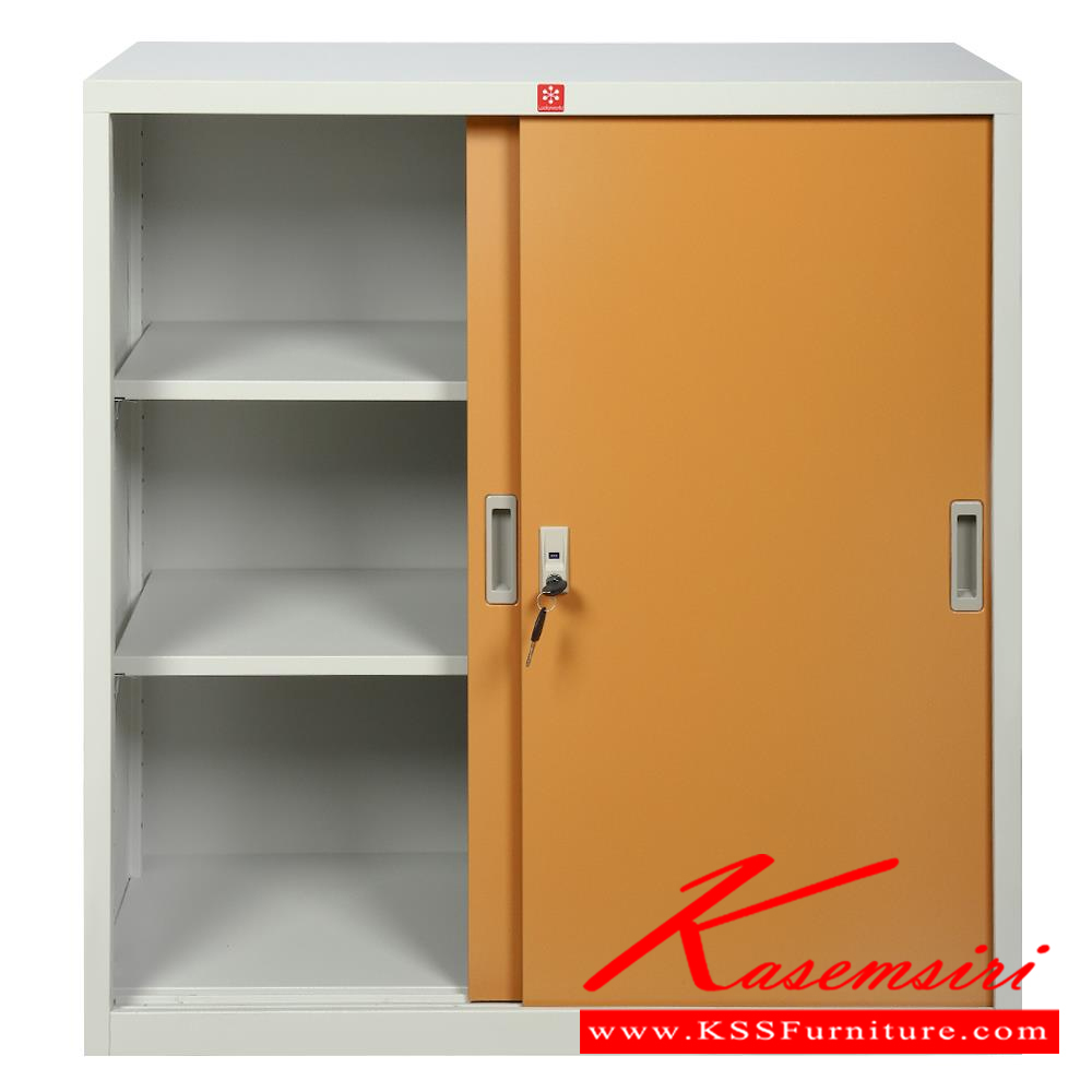 58447881::KSS-90-EG(น้ำตาล)::ตู้เอกสารเหล็ก บานเลื่อนทึบ 3ฟุต EG(น้ำตาล) ขนาด 877x408x877 มม. (กxลxส) ลัคกี้เวิลด์ ตู้เอกสารเหล็ก ลัคกี้เวิลด์ ตู้เอกสารเหล็ก