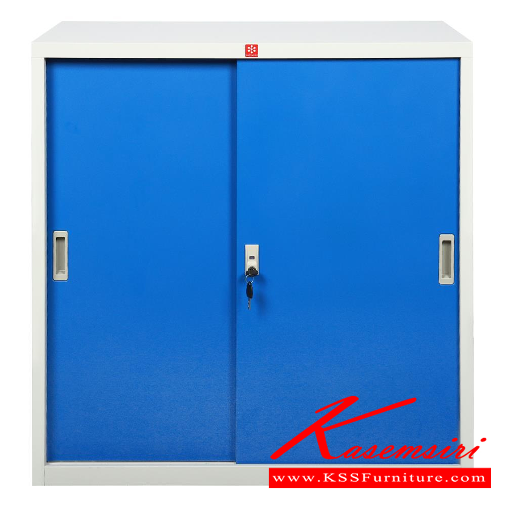 61447818::KSS-90-RG(น้ำเงิน)::ตู้เอกสารเหล็ก บานเลื่อนทึบ 3ฟุต RG(น้ำเงิน) ขนาด 877x408x877 มม. (กxลxส) ลัคกี้เวิลด์ ตู้เอกสารเหล็ก ลัคกี้เวิลด์ ตู้เอกสารเหล็ก