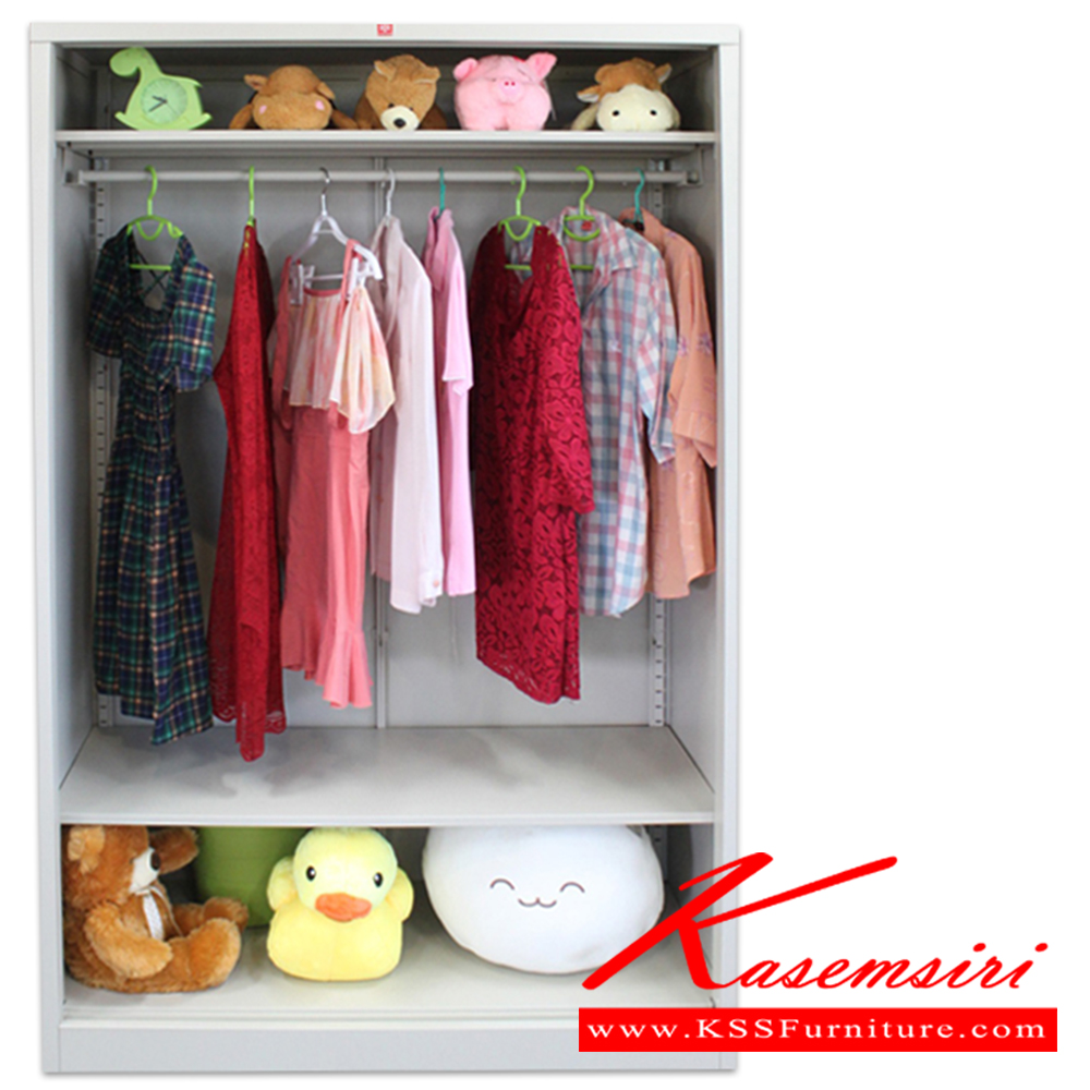 92060::WSD-119C-TG(เทาทราย)::ตู้เสื้อผ้าเหล็ก บานเลื่อนชั้นเต็มทึบสูง TG(เทาทราย) ขนาด 1188x620x1830 มม. (กxลxส) ลัคกี้เวิลด์ ตู้เสื้อผ้าเหล็ก ลัคกี้เวิลด์ ตู้เสื้อผ้าเหล็ก