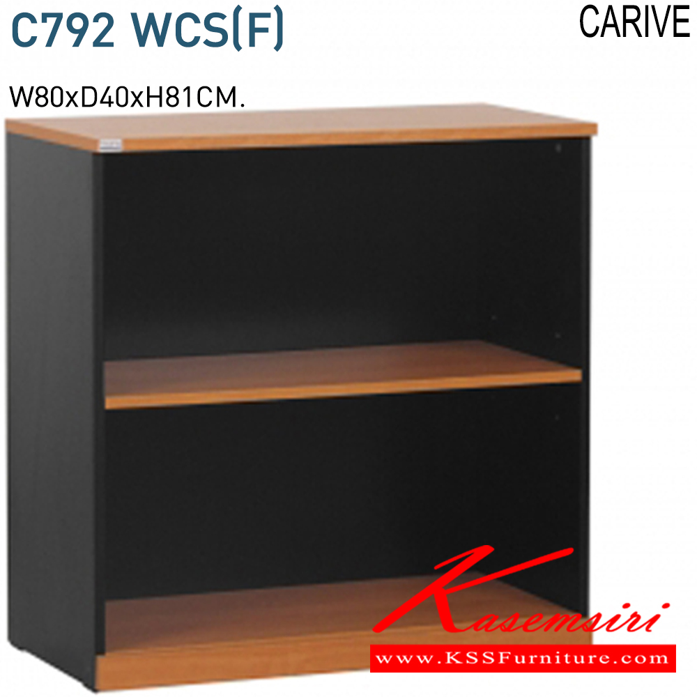 85008::C792-WCS(F)::ตู้เอกสารเตี้ยบานโล่ง  ก800xล400xส810 มม.TOPเมลามีน  (F)(เชอร์รีดำ),ML  ตู้เอกสาร-สำนักงาน MONO