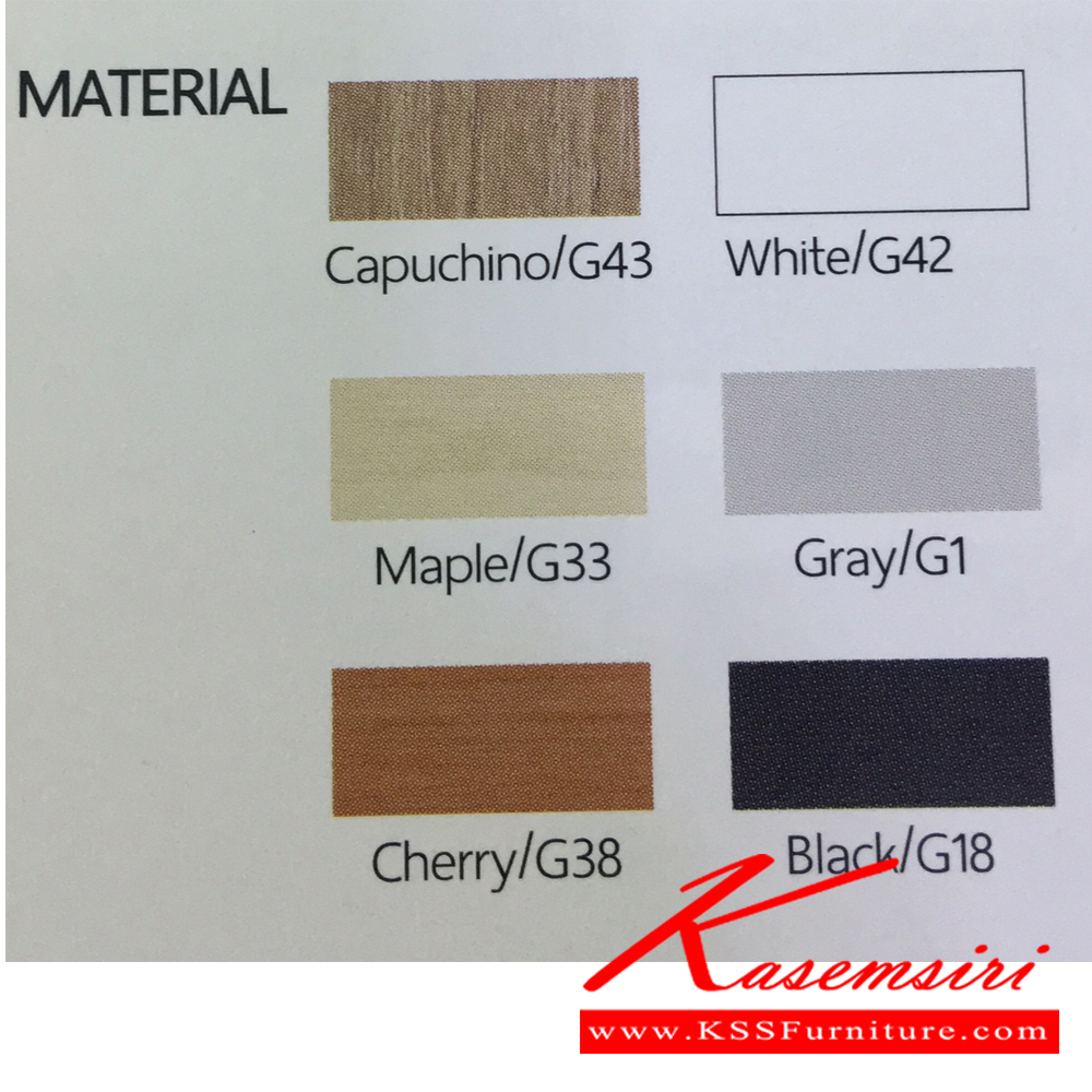 27002::TWY-280-320-160-180-LE::A Mono melamine office table with melamine topboard. Dimension (WxDxH) cm : 282x160x115/322x180x115. Available in Cherry-Black and Maple-Grey