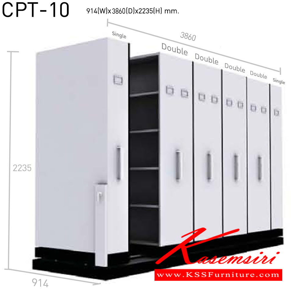 07026::CPT-10(3820)::ตู้เก็บเอกสารรางเลื่อนระบบมือผลัก 
ตู้เดียวจำนวน 2 ใบ ตู้คู่ขนาดจำนวน4ใบใช้พื้นที่ 3860เลือกสีได้3สี(สีเทาควัน,สีเทาราชการ,สีครีม) ตู้รางเลื่อน ตู้เอกสารรางเลื่อน NAT แน็ท ตู้รางเลื่อน ตู้เอกสารรางเลื่อน