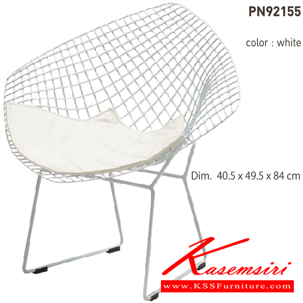 89016::PN92155::เก้าอี้แฟชั่นรวมเบาะรองนั่ง ขนาด ก860xล680xส765 มม. มี 2แบบ สีขาว,สีดำ เก้าอี้แฟชั่น ไพรโอเนีย