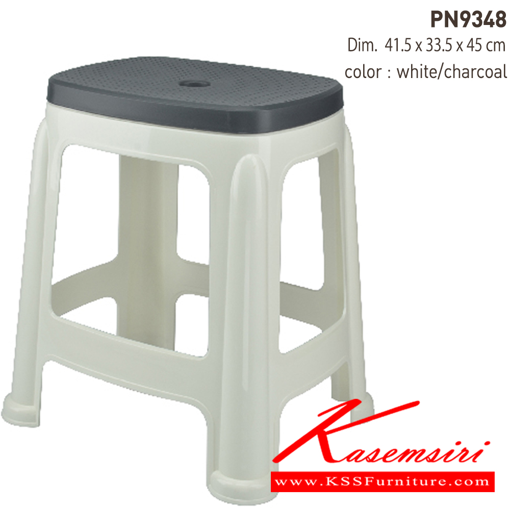 81080::PN9348(กล่องละ 12 ตัว)::สามารถรับน้ำหนักได้ไม่น้อยกว่า 120 กิโลกรัม 
Dim.	41.5 x 33.5 x 45 cm ไพรโอเนีย เก้าอี้พลาสติก