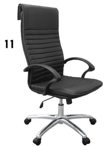 92590046::PB-190H::A Prelude executive chair with high backrest. Dimension (WxDxH) cm : 63.5x70.5x115-123. Available in Black PRELUDE Executive Chairs
