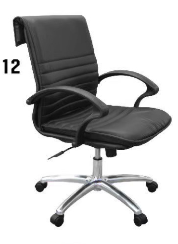 28044::PB-190L::A Prelude executive chair with low backrest. Dimension (WxDxH) cm : 60x63.5x89-97. Available in Black PRELUDE Executive Chairs