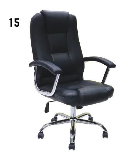 10094::PB-304 (ALBAS)::เก้าอี้ผู้บริหาร รุ่น ALBAS ขนาด(กxลxส) 620x700x1080-1160 มม. โครงไม้ บุปองน้ำ หุ้มหนังเทียม PVC สีดำ ขาเหล็กชุปโครเมี่ยม พรีลูด เก้าอี้ผู้บริหาร