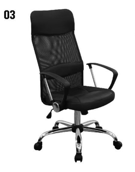 87384090::PB-122 (MODISH)::เก้าอี้สำนักงานตาข่าย MESH รุ่น MODISH ขนาด(กxลxส) 575x590x1110-1210 มม. หุ้มผ้าตาข่ายสลับหนังPU ขาเหล็กชุปโครเมี่ยม พรีลูด เก้าอี้สำนักงาน พรีลูด เก้าอี้สำนักงาน