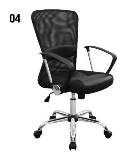 56000::PB-132::A Prelude office chair with low backrest. Dimension (WxDxH) cm : 57.5x57.5x96-106. Available in 5 colors : Black, Blue, Red, Green, Orange PRELUDE Office Chairs