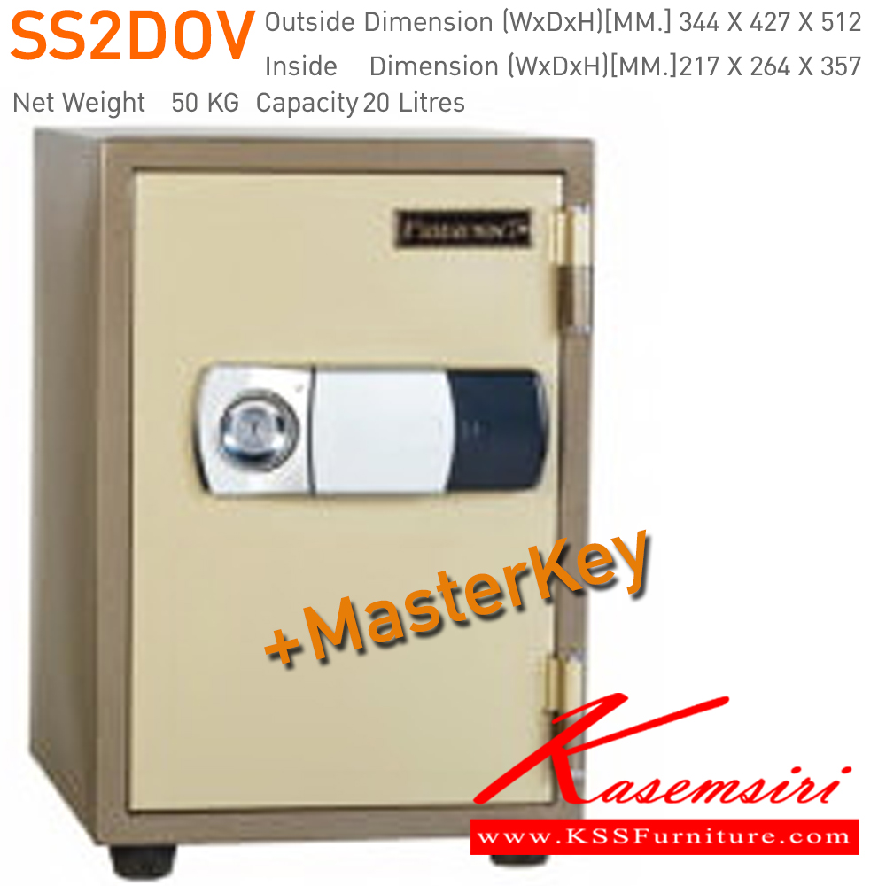 80022::SS2D,SS2DOV::ตู้นิรภัยดิจิตอลจอ รุ่น SS2D,SS2DOV(มีกุญแจมาสเตอร์)
น้ำหนัก 50 กิโลกรัม
ขนาดภายนอก 344x440x512 มม.
ขนาดภายใน 217x264x357 มม. ตู้เซฟ เพรสซิเด้นท์