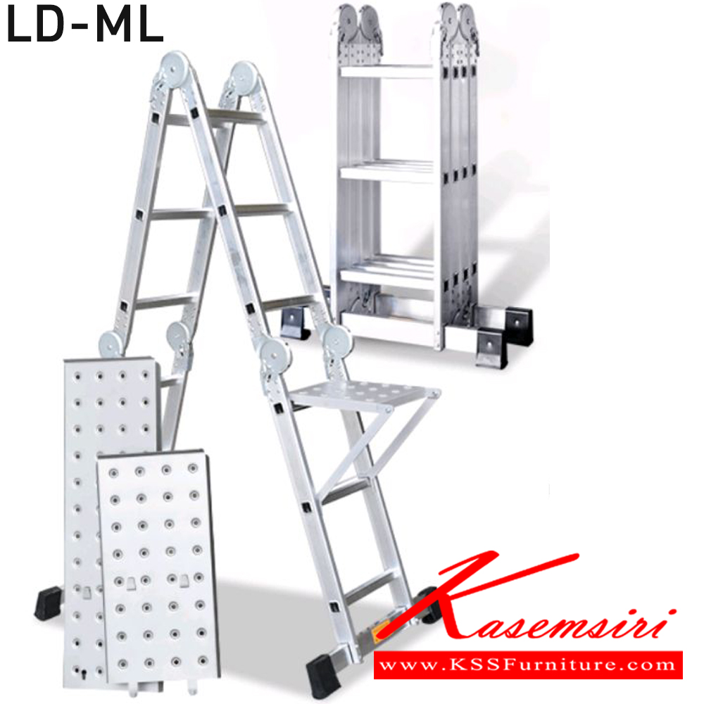 74014::LD-ML::บันไดอเนกประสงค์พับได้และแบบพร้อมเพลทวาง3ชั้น
LD-ML08(8ขั้น),LD-ML12(12ขั้น),LD-ML16(16ขั้น),LD-ML20(20ขั้น) และ LD-MLP12(12ขั้น),LD-ML16P(16ขั้น),LD-ML20P(20ขั้น) ลักษณะ A รับน้ำหนัก 150 กก. ลักษณะ I รับน้ำหนัก 120 กก. 
บันไดอลูมิเนียม ซันกิ