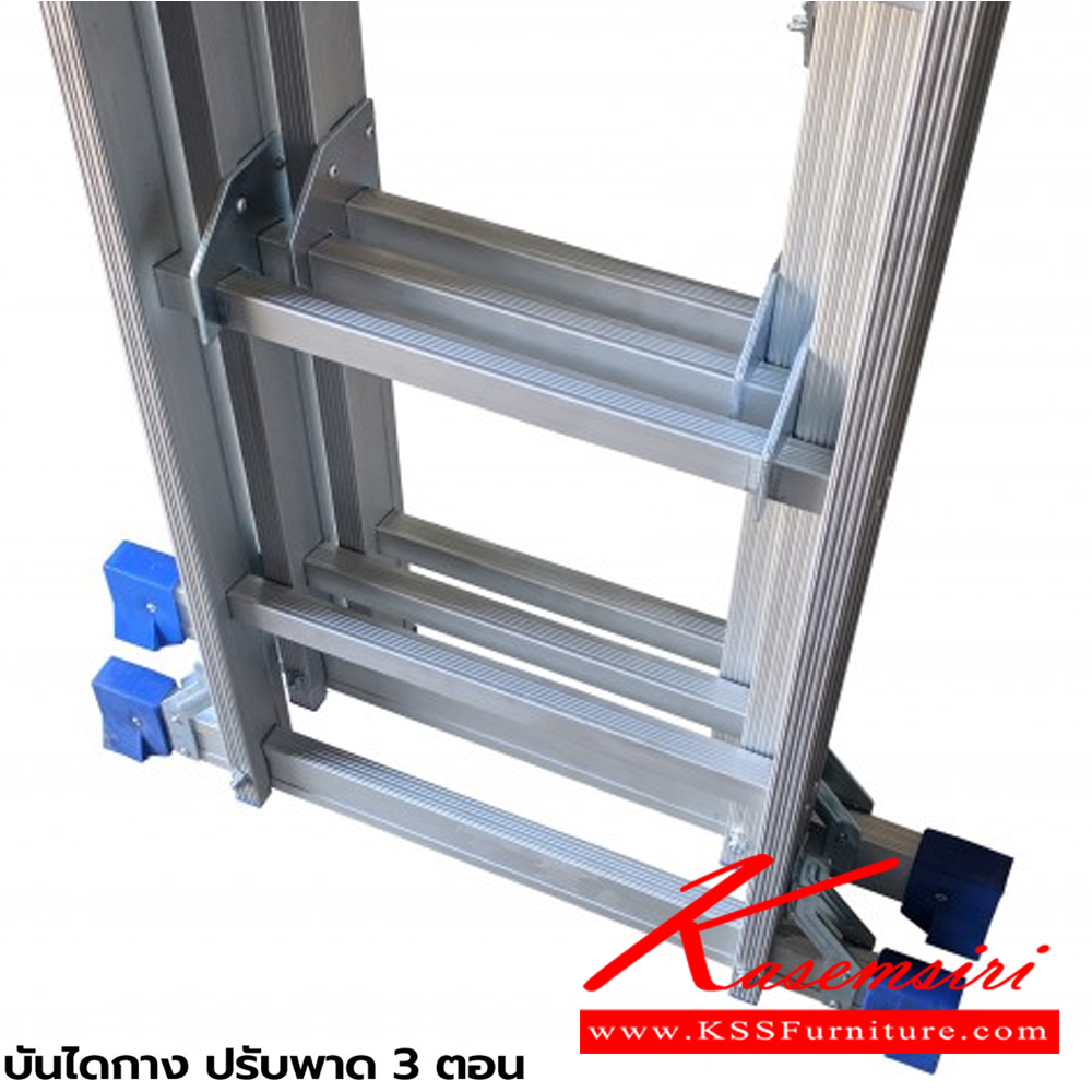 85081::LD-SA0314::A Sanki professional adjustable aluminium ladder with 14 feet tall. It can be adjusted to an extended step ladder with 1,037 cms stretched max. 