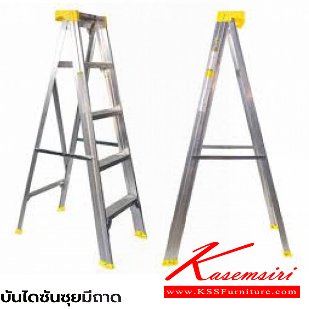 60095::LD-TSS(บันไดซันซุยมีถาด)::บันไดซันซุยมีถาด ขึ้น1ทาง มีถาด ขนาด 3-8 ฟุต(LD-TSS03,LD-TSS04,LD-TSS05,LD-TSS06,LD-TSS07,LD-TSS08) รับน้ำหนัก 100กก. ยางรองขาผลิตจากโพลิเมอร์ บันไดอลูมิเนียม ซันกิ