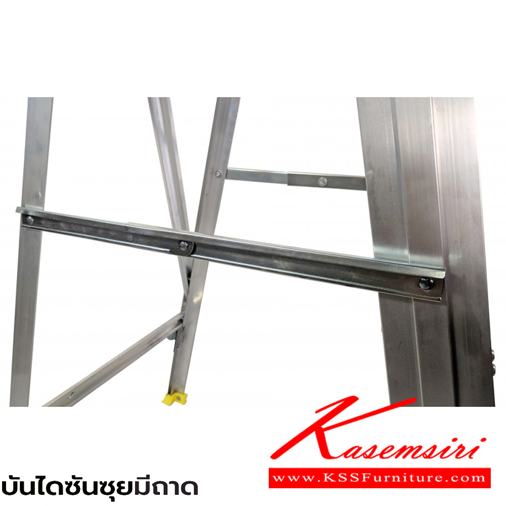 60095::LD-TSS(บันไดซันซุยมีถาด)::บันไดซันซุยมีถาด ขึ้น1ทาง มีถาด ขนาด 3-8 ฟุต(LD-TSS03,LD-TSS04,LD-TSS05,LD-TSS06,LD-TSS07,LD-TSS08) รับน้ำหนัก 100กก. ยางรองขาผลิตจากโพลิเมอร์ บันไดอลูมิเนียม ซันกิ