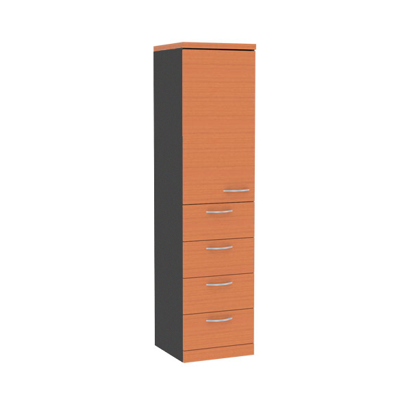 97018::SCM-441::A Sure cabinet with upper swing door and lower 4 drawers. Dimension (WxDxH) cm : 40x40x160