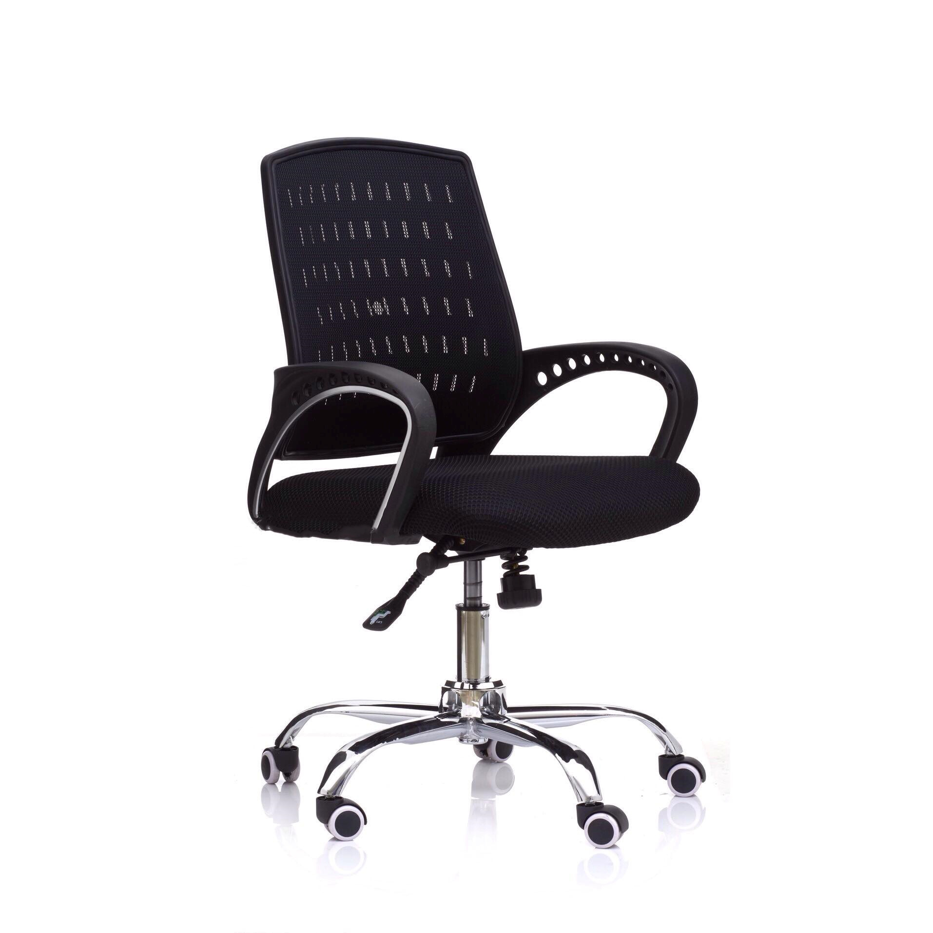05330030::ON3::เก้าอี้สำนักงาน (ตาข่าย) ขาโครเมียม (หนาพิเศษ) ขนาด ก615xล555xส920-1040 มม. HOM เก้าอี้สำนักงาน