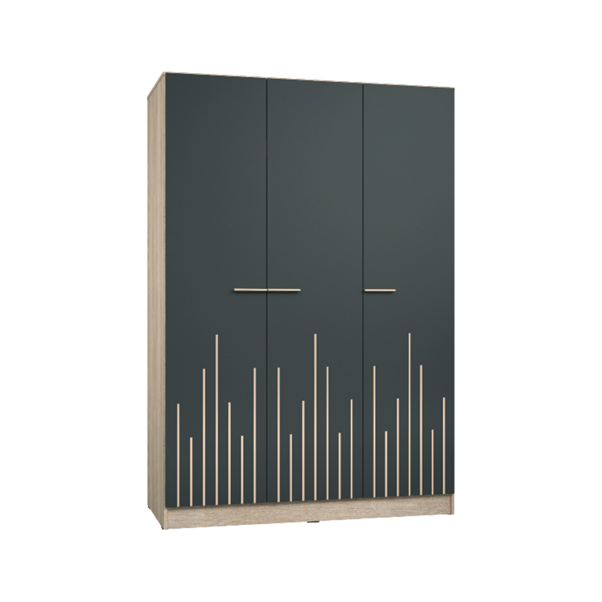 97098::XHB-745::A Sure wardrobe with 4 swing glass doors and 2 drawers. Dimension (WxDxH) cm : 163.8x62x220. Available in Oak SURE Wardrobes SURE Wardrobes SURE Wardrobes