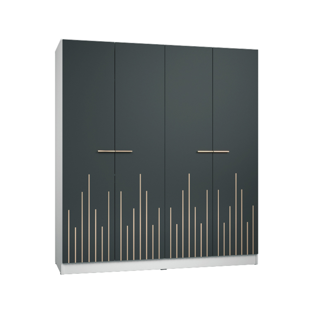 23013::XHB-745::A Sure wardrobe with 4 swing glass doors and 2 drawers. Dimension (WxDxH) cm : 163.8x62x220. Available in Oak SURE Wardrobes SURE Wardrobes