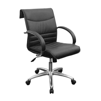 66095::STAR-3300::A Sure office chair with PU leather seat and gas-lift adjustable. Dimension (WxDxH) cm : 63x72x114-124. Available in Black SURE Office Chairs SURE Office Chairs