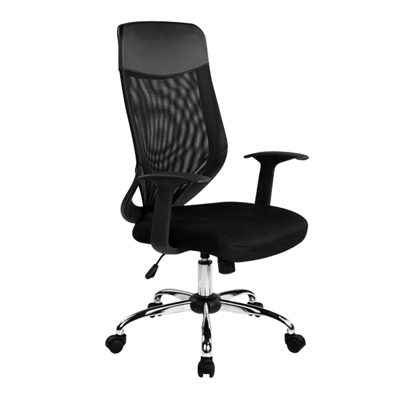 64076::PL-178::เก้าอี้สำนักงาน DYNAMIC พนักพิงสูง สีดำ ขนาด 620x590x1075x1155 มม. MESH เก้าอี้สำนักงาน SURE