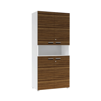 33027::ACH-811::A Sure cabinet with upper double swing doors and lower double swing doors. Dimension (WxDxH) cm : 80x40x180