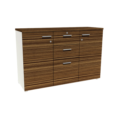 70055::ACL-1223::A Sure cabinet with double swing doors and 3 drawers. Dimension (WxDxH) cm : 120x40x85
