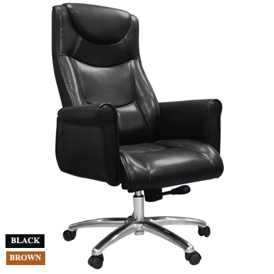 45049::BRUNO-01::A Sure executive chair. Dimension (WxDxH) cm : 72x75x113-121. Available in Black and Brown