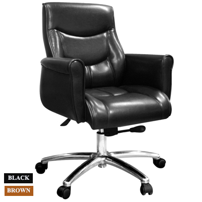 88006::BRUNO-02::เก้าอี้ผู้บริหาร BRUNO-02 ขนาด ก720xล710xส940-1020 มม. มี2สี (สีดำ,สีน้ำตาล) เก้าอี้ผู้บริหาร SURE