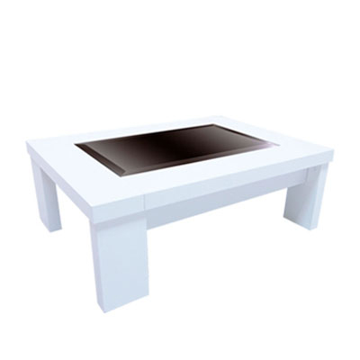 03073::CT-1010::โต๊ะกลางโซฟา APEX ก1000xล700xส360มม.  ขาไม้ สีขาว กระจกสีชา โต๊ะกลางโซฟา SURE