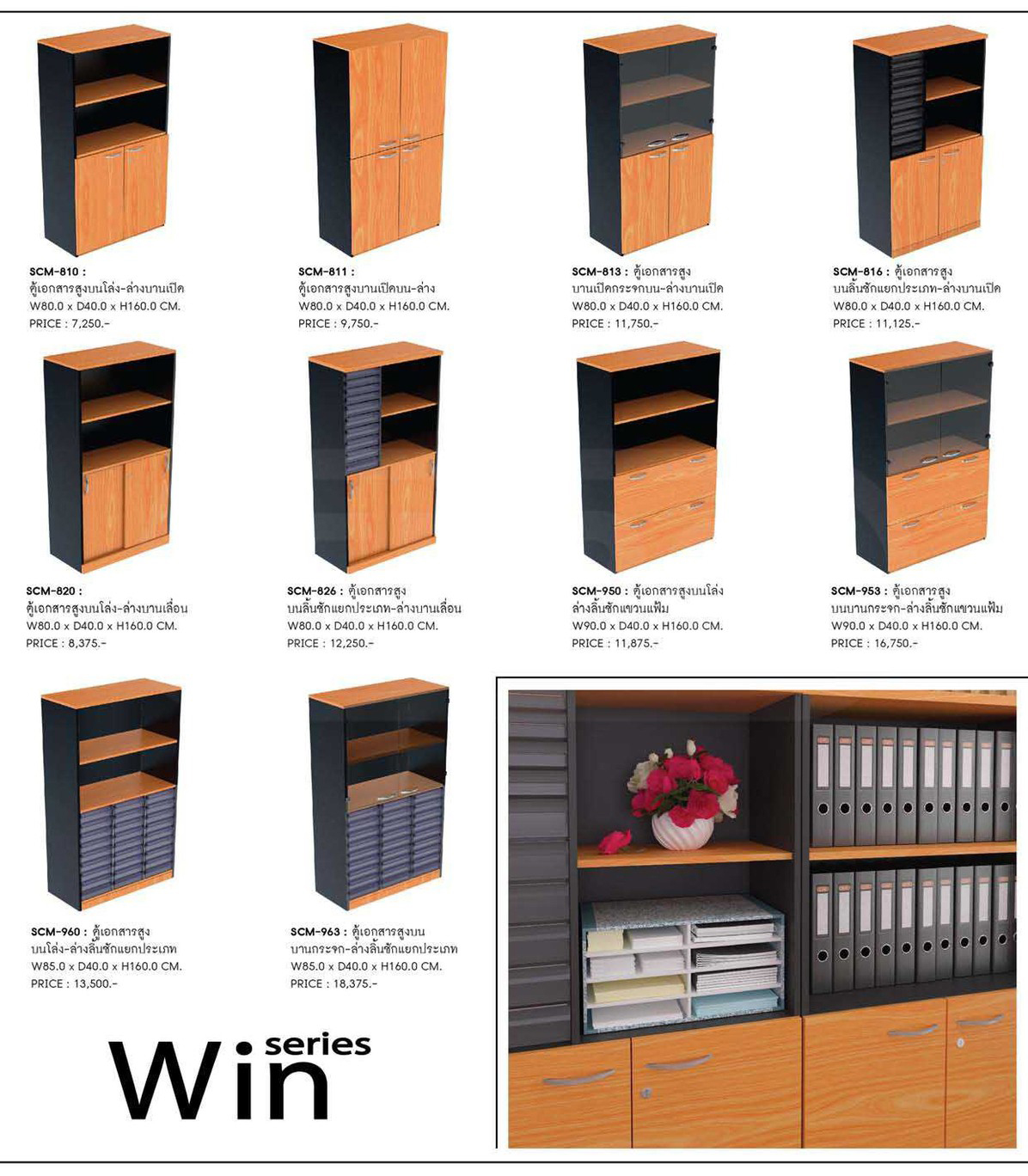 32015::SCM-826::A Sure cabinet with upper drawers and lower sliding doors. Dimension (WxDxH) cm : 80x40x160