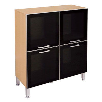 55019::DC-934::A Sure multipurpose cabinet with 4 swing glass doors. Dimension (WxDxH) cm : 90x40x102