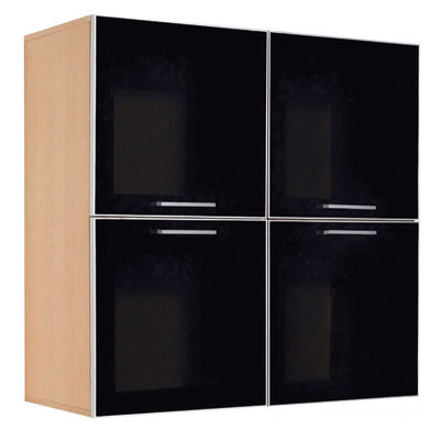 82076::DW-934::A Sure multipurpose cabinet with 4 swing glass doors. Dimension (WxDxH) cm : 90x40x90