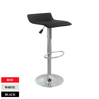 25015::HB-171::A Sure bar stool. Dimension (WxDxH) cm : 39x39x64-85. Available in Black, White and Red. 2 chairs per 1 pack SURE Bar Stools
