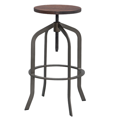 91022::HB-187::A Sure bar stool. Dimension (WxDxH) cm : 44x38x91-111. Available in Brown SURE Bar Stools