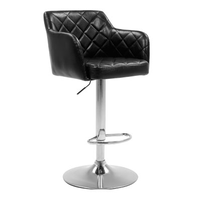 11011::HB-1775::เก้าอี้สตูลบาร์ BUROCK สีดำ ขนาด560x540x930-1140มม.  ชัวร์ เก้าอี้บาร์