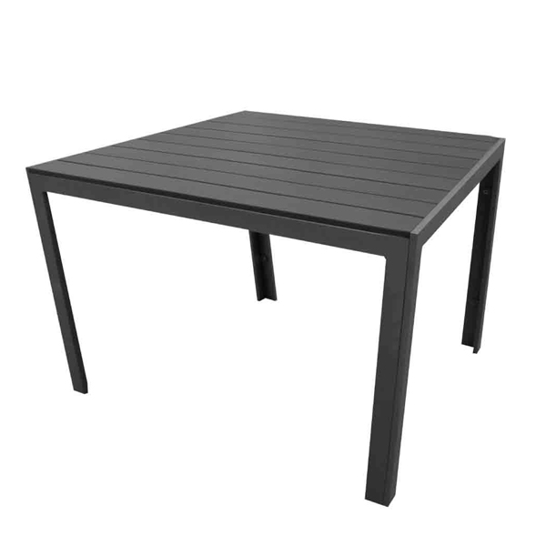 02095::HB-190T::โต๊ะ MIRANO 90 cm ขนาด ก900xล900xส730 มม. ชัวร์ โต๊ะสนาม Outdoor