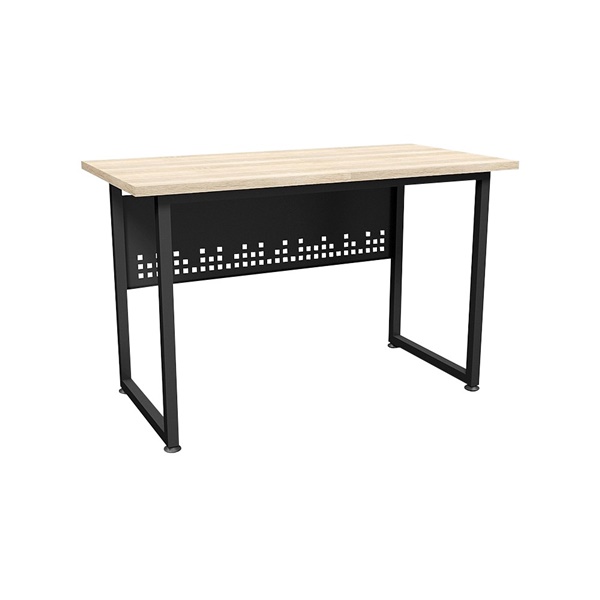14046::HB-8011::โต๊ะทำงานโล่ง ขนาด ก1200xล600xส750 มม.TOPหนา 25 มม. ปิดผิวด้วยเมลามิน โครงโต๊ะและคานเป็นเหล็กท่อเหลี่ยม พ่นสี EPOXY แผ่นหลังกันโป๊หนา 0.6 มม. ชัวร์ โต๊ะทำงาน