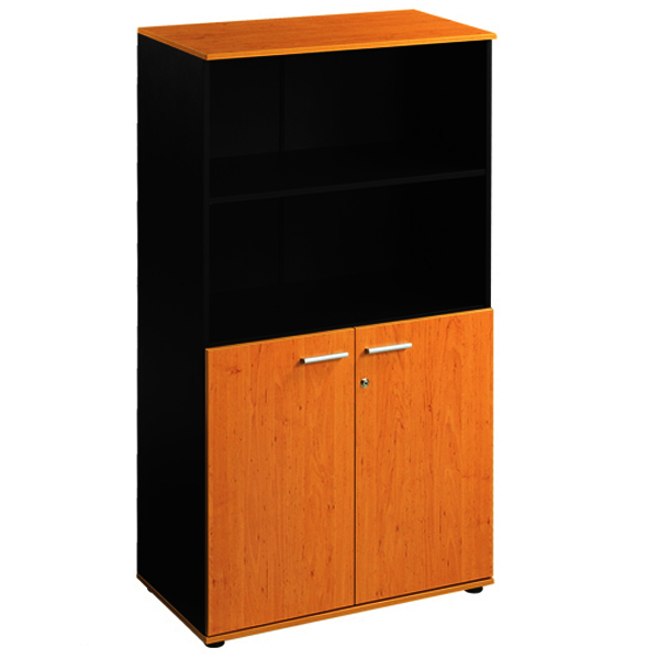 67019::JCM-810::A Sure cabinet with upper open shelves and lower double swing doors. Dimension (WxDxH) cm : 80x40x155