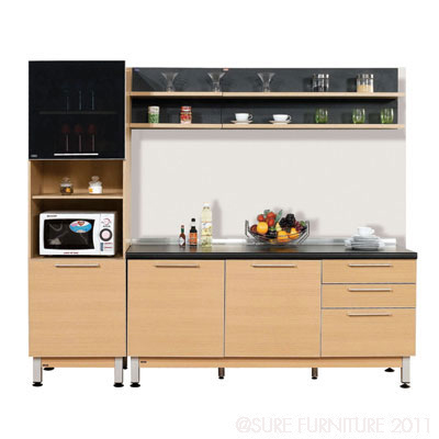 97020::MODULAR-SET-22::A Sure 240-cm kitchen set. Available in Oak