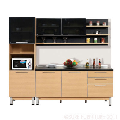 22077::MODULAR-SET-24::A Sure 240-cm kitchen set. Available in Oak