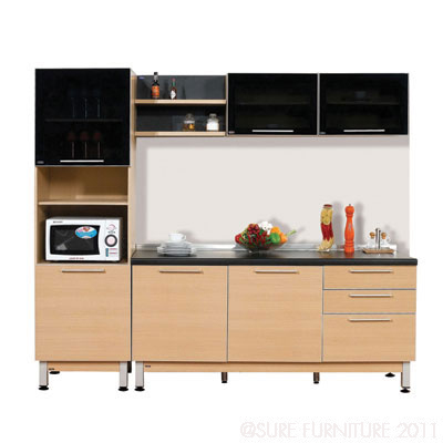 73022::MODULAR-SET-25::A Sure 240-cm kitchen set. Available in Oak