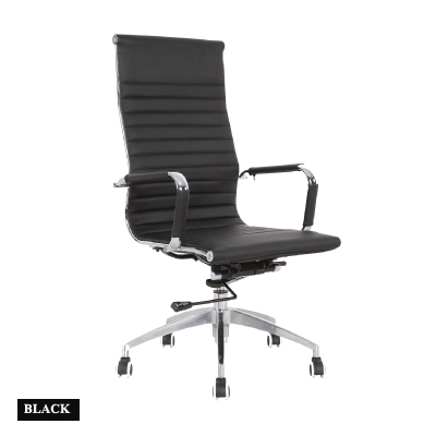 17030::MONIX-01::A Sure office chair. Dimension (WxDxH) cm : 57x63x108-116. Available in Black, Brown and White