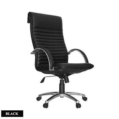 11045::PEGASUS-01::A Sure executive chair with PU leather seat. Dimension (WxDxH) cm : 65x77x120-132. Available in Black