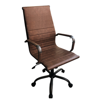 58001::PL-161H::เก้าอี้สำนักงานพนักพิงสูง HARLEY  ขนาด ก570xล640xส1060-1140มม.
สีน้ำตาล เก้าอี้สำนักงาน ชัวร์